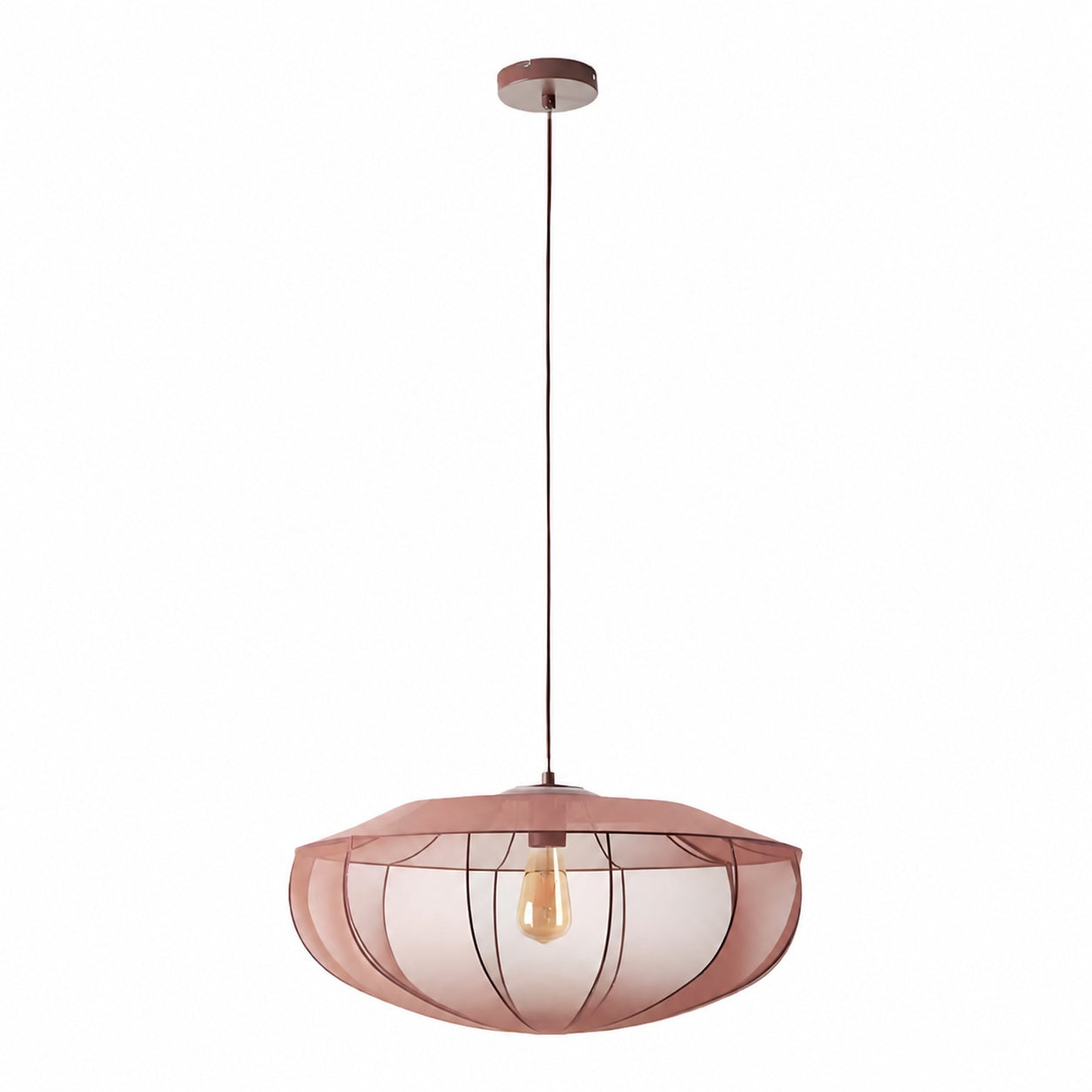 Lumifil Modern Mesh Pendant Light - Hanging Fabric Lghts are Suitable for Dining Rooms or Kitchen Islands