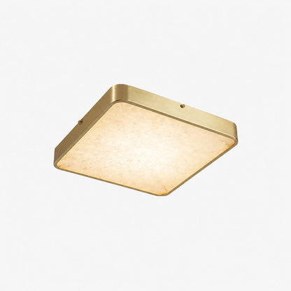 Geometric Alabaster Recessed Ceiling Light