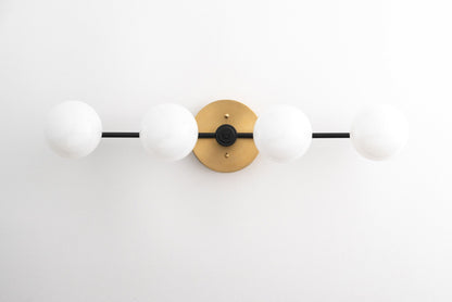 Glorica Glass Long Vanity Light - Modern Minimalist Wall Sconce Design