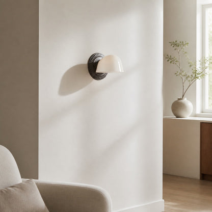 Fiea Wandleuchte mit Rillenmuster – Art-Deco-inspiriertes Design mit sanfter Ambientebeleuchtung für Badezimmer oder Schlafzimmer