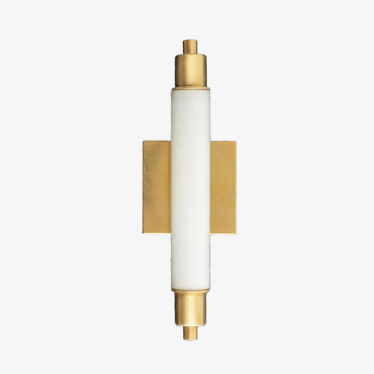Ornato Luxe Modern Vanity Sconce - Art Deco Wall Light with Cylinder Shade