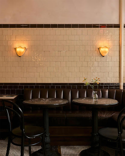 Bellina Handcrafted Glass Floral Wall Lamp – Modern Accent for Bedroom