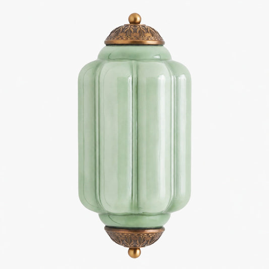 Eloise Brass Wall Sconce – Elegant Milk Glass Vintage Lighting