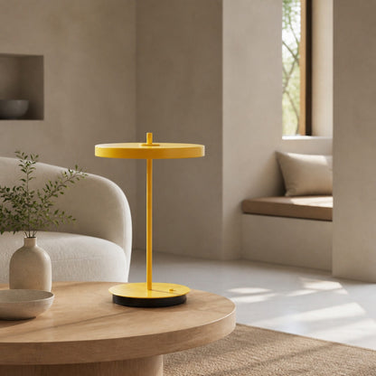 Astris Modern Minimalist Metal Table Lamp Soft LED Illumination for Living Room and Office