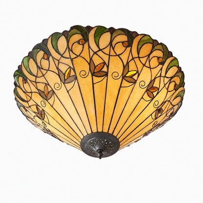 TF Jamelia Light - Decorative Art Glass - Flush Mount Timeless Style for Hallway