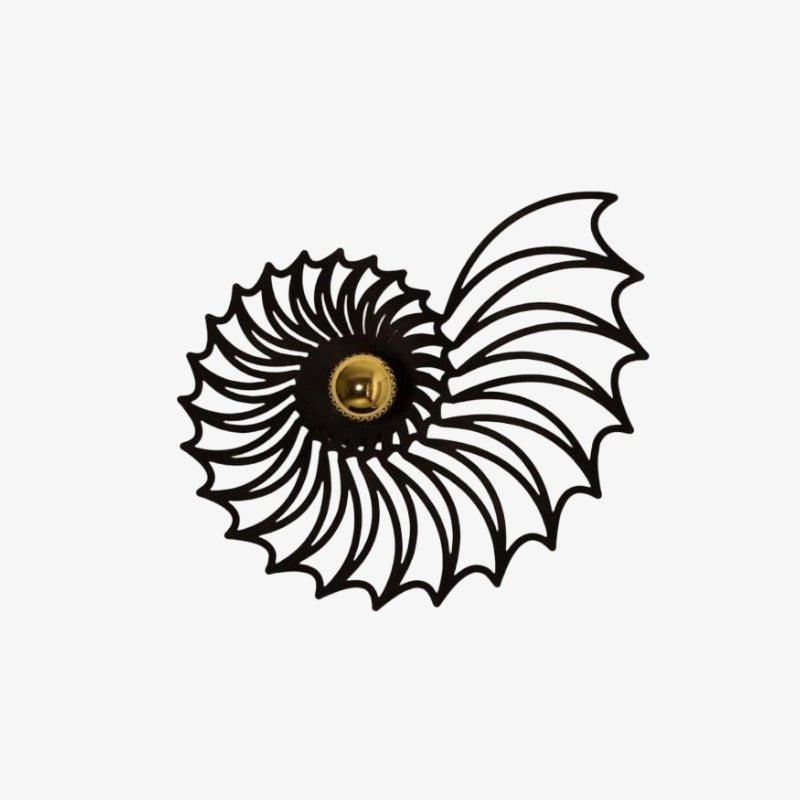 Spiralyn Nautilus Shell Silhouette Modern Wall Lamp - Lighting for Living Room