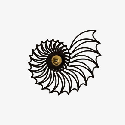 Spiralyn Nautilus Shell Silhouette Modern Wall Lamp - Lighting for Living Room