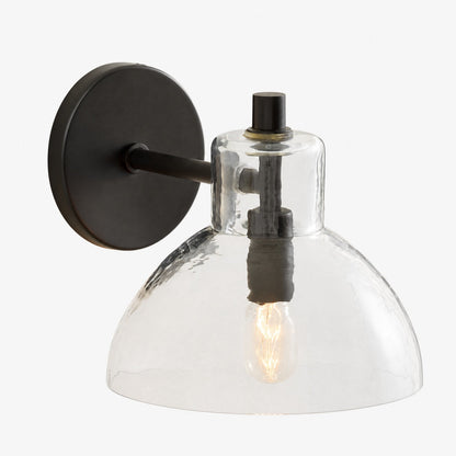Glavira Doppel-Wandleuchte aus recyceltem Glas – Wandbeleuchtung aus Messing für den Innenbereich