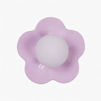 Florixa Blooming Flower Wall Sconce - Plug-in and Hardwired Lamp for Bedroom Decor