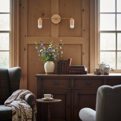 Mobilux Line Holz- und Schminktischleuchte – Böhmische Badezimmerbeleuchtung