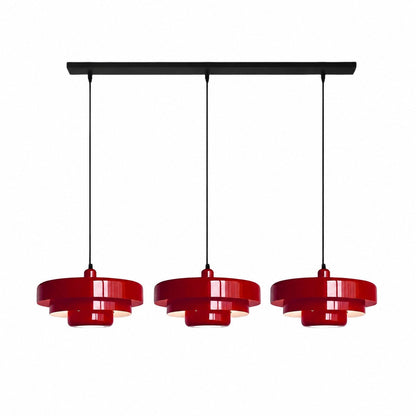 Malero Triple Layer Macarons Pendant Light - Modern Disc Form Lighting for Dining Room or Lounge N52