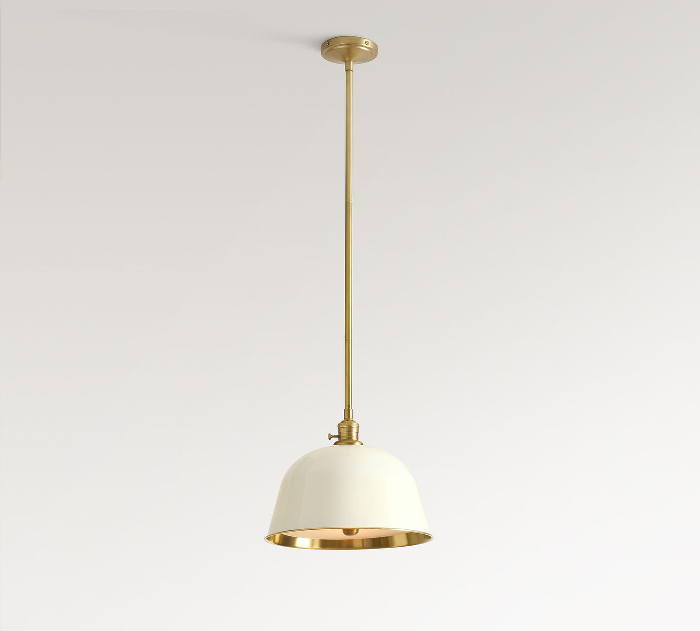 Forvara Metal Pole Pendant Light – Bell Shade for Kitchen Islands
