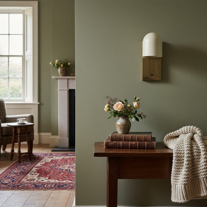 Metio Dome Elegant Wall Sconce Lighting - Classic Dome Shade Interior Fixture