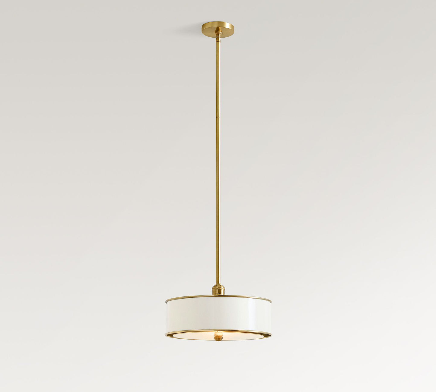 Forvara Farmhouse Drum Pendant – Rustic Metal Light for Kitchen & Dining