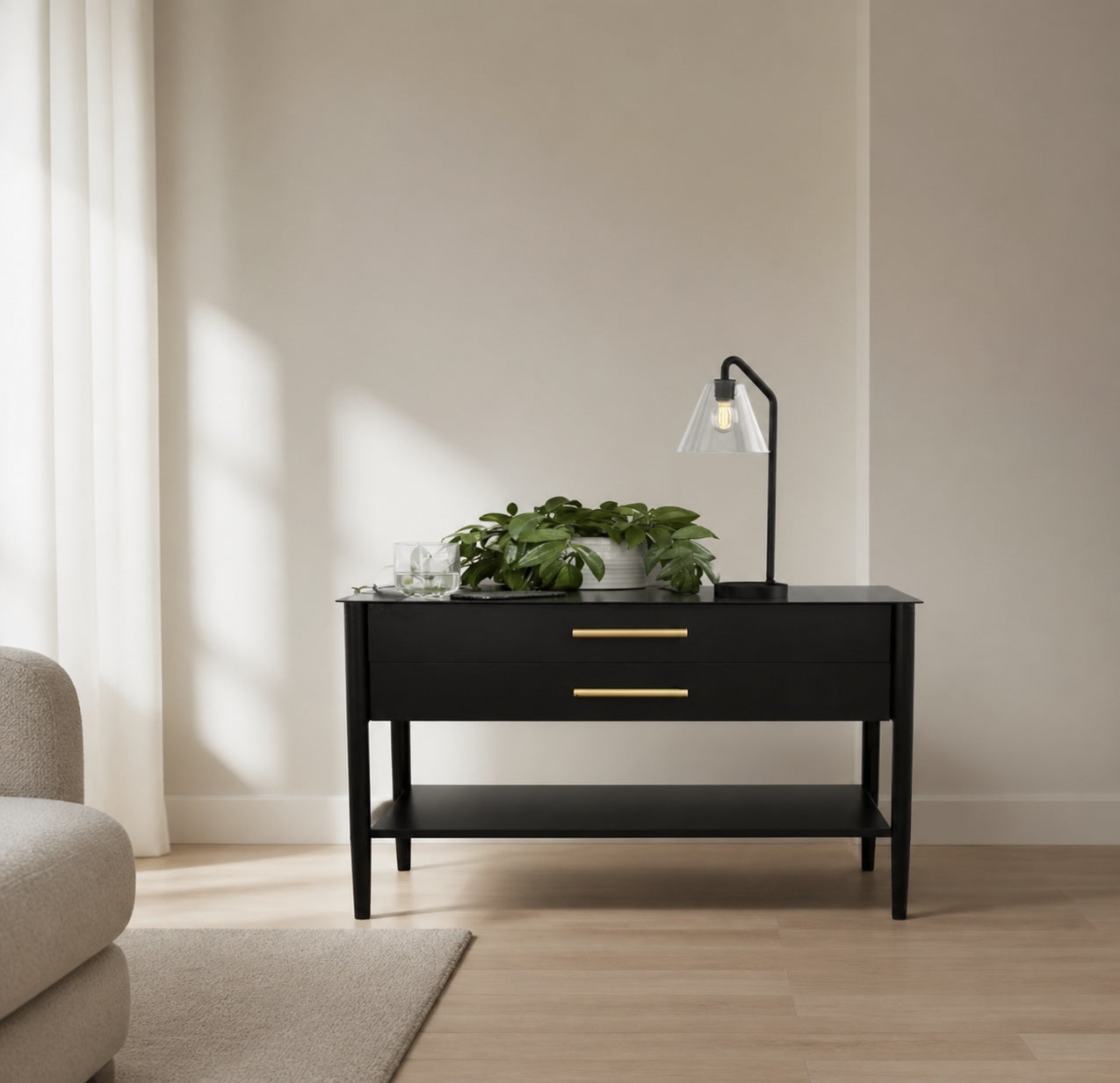 Conica Skulpturale Kegel-Tischlampe – Moderne Glasbeleuchtung für Schlafzimmer oder Schreibtisch
