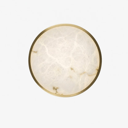 Geometric Alabaster Recessed Ceiling Light