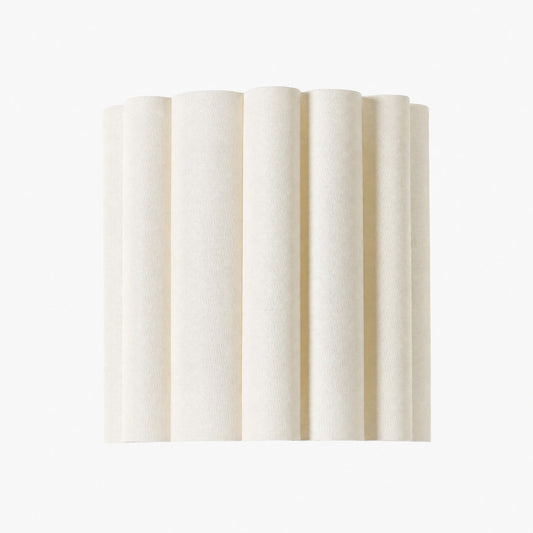 Velura Linen Fold Wall Sconce - Fabric Soft Pleated Design Ambient Lighting for Bedroom or Hallway