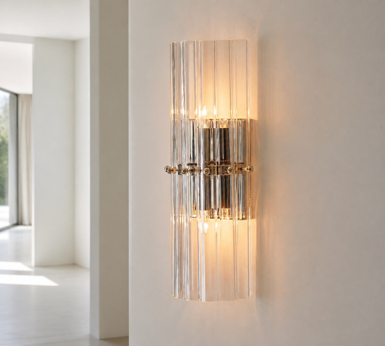 Lumora Kristall-Wandleuchte – Elegante Beleuchtung für Flur &amp; Schlafzimmer