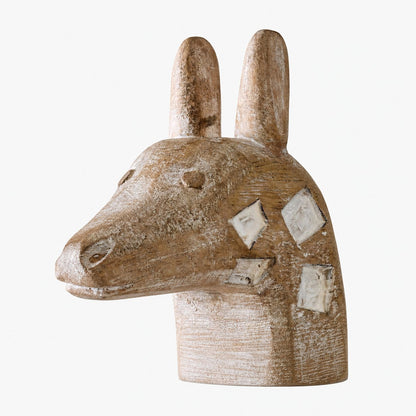 Carved Wood Animal Table Lamp