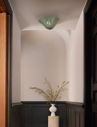 Bellina Warm Glow Sculptural Ceiling Light for Low Ceiling Areas