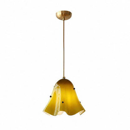 Bellina Artistic Glass Pendant Light - Modern Bloom Inspired Hanging Ceiling Lamp