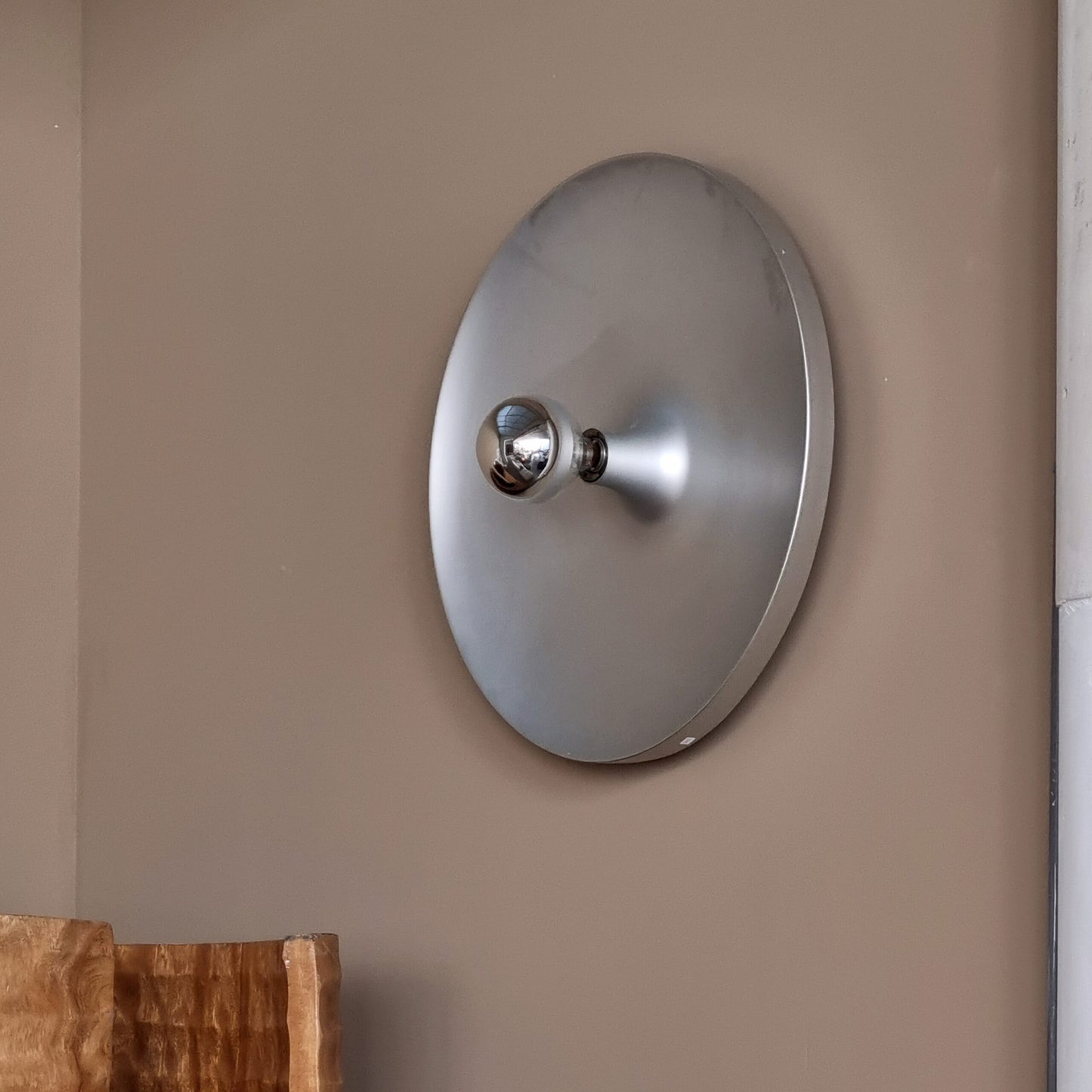 Mid Century Space Age Scheiben Wandleuchte