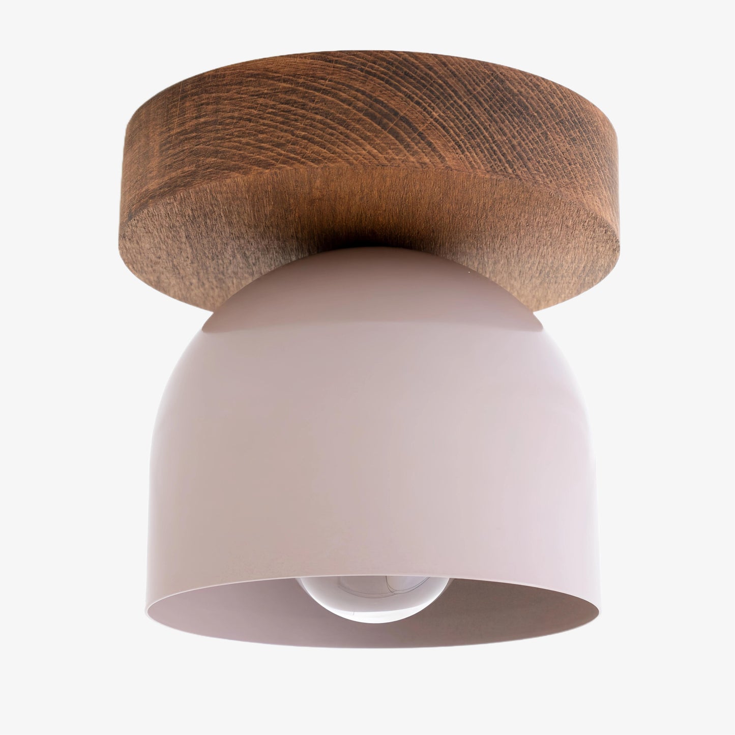 Metio Dome Ceiling Light Minimalist Wood Design for Bedrooms & Hallways