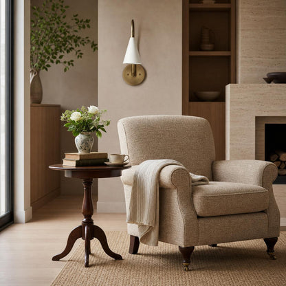 Curva Metall-Wandleuchte im Vintage-Stil – eleganter kegelförmiger Lampenschirm für Schlafzimmer