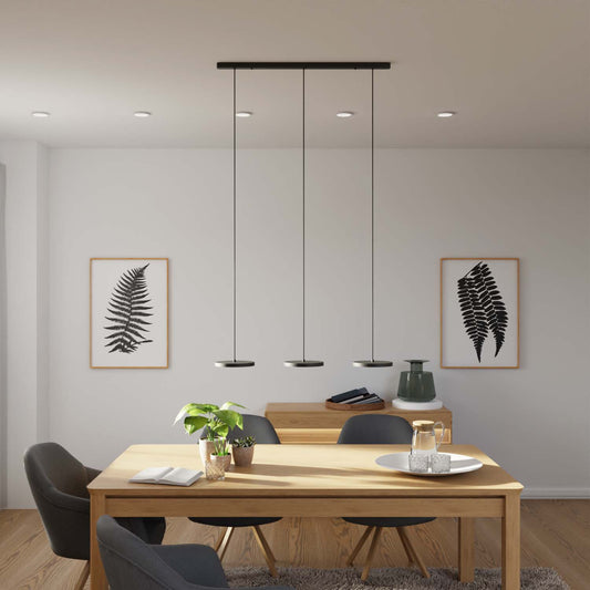 Minimalistische Rund Flache Evanos Pendelleuchte