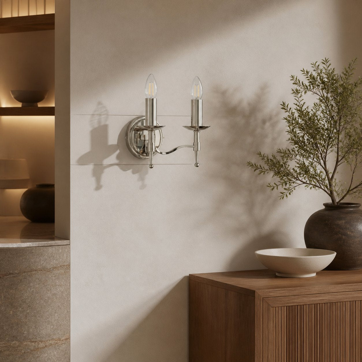 Tela Classic Wandleuchte aus Metall – Elegante Wandleuchte, ideal für Flur oder Wohnzimmer
