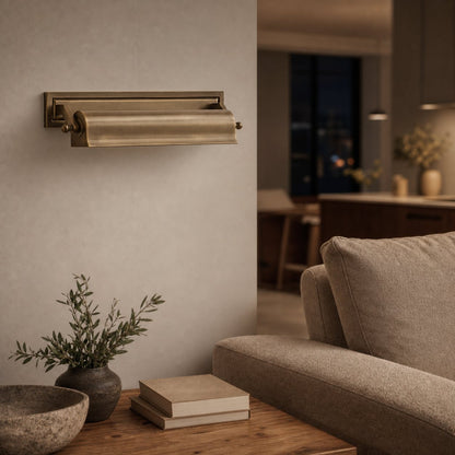 Libris Picture Light - Vintage-Inspired Metal Wall Lamp with Classic Silhouette for Bedroom or Reading Nook