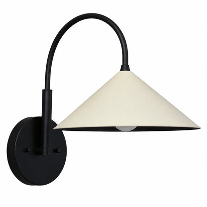 Curva Metall-Wandleuchte im Vintage-Stil – eleganter kegelförmiger Lampenschirm für Schlafzimmer