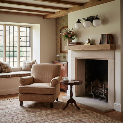 Opalume Glass Art Deco Vanity Light - Bathroom Wall Sconce with White Glass Shades