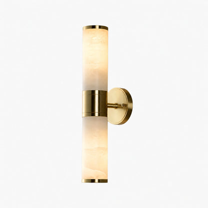 Nexorae Modern Alabaster Wall Lamp Sculptural Vertical Design For Living Room Bedroom Hallway
