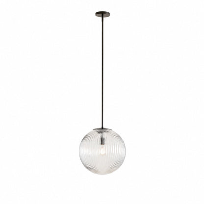 Bravira Pendelleuchte aus geripptem Glas – elegante Kücheninsellampe