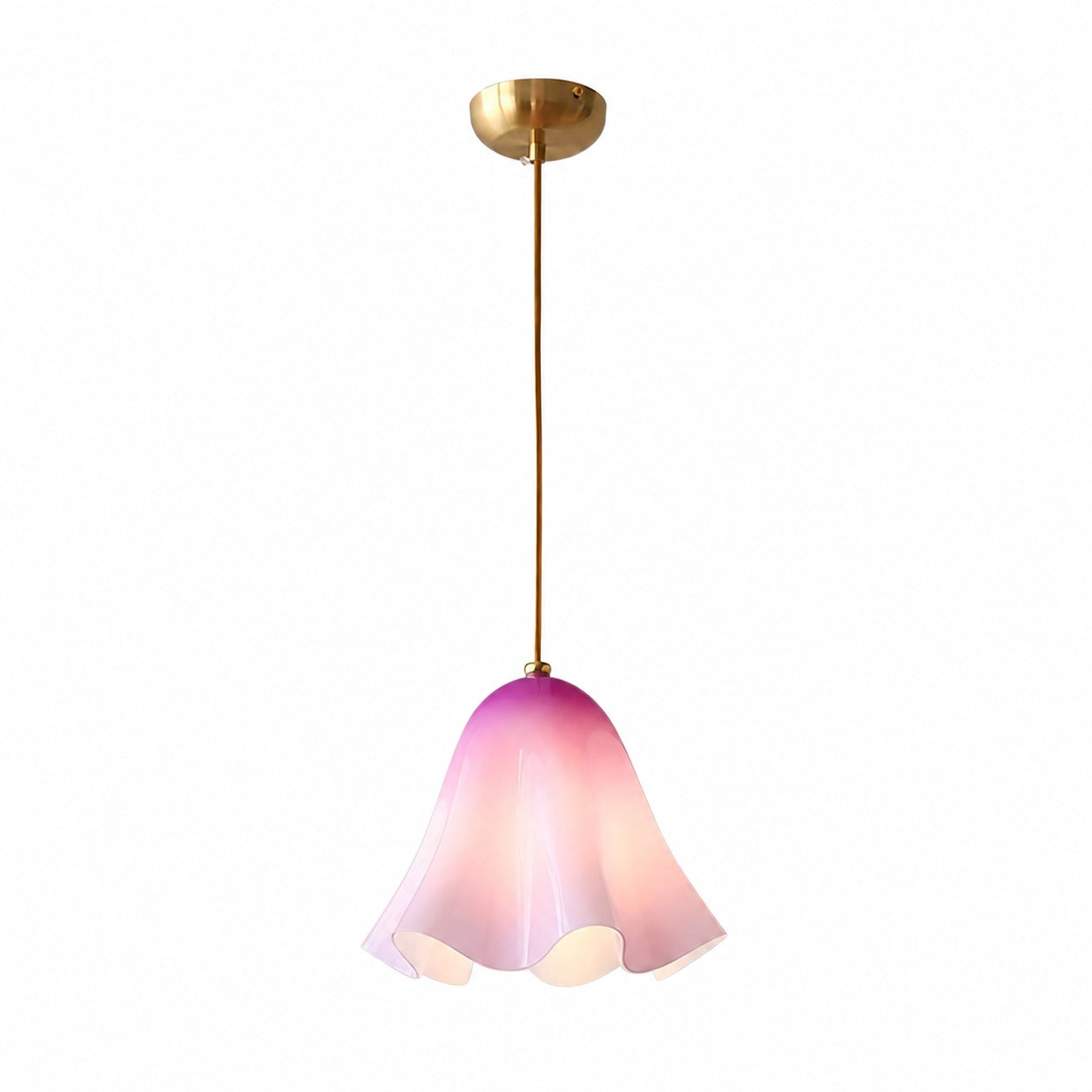 Bellina Artistic Glass Pendant Light - Modern Bloom Inspired Hanging Ceiling Lamp