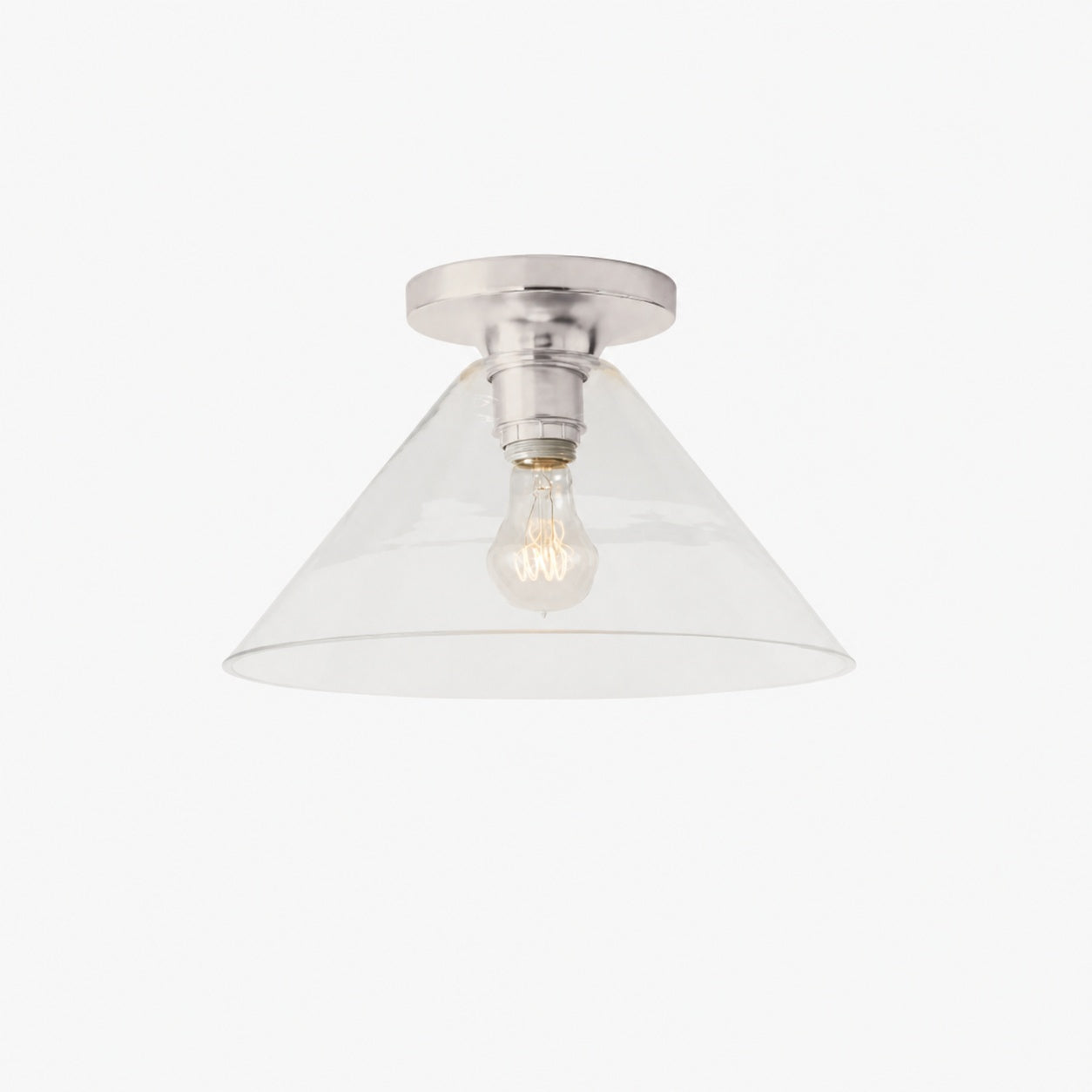 Conica Cone Flush Mount – Glas-Deckenleuchte für moderne Räume
