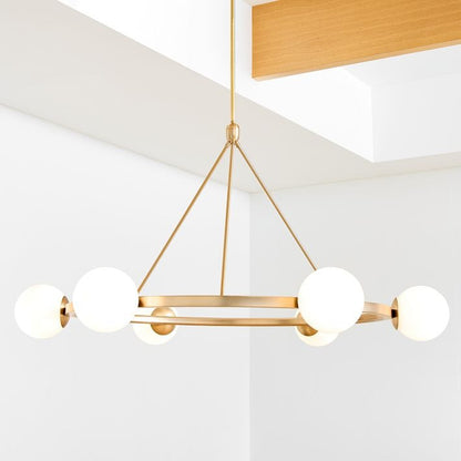 Brelia Round Light Chandelier - Modern Globe Chandelier in Stylish Design