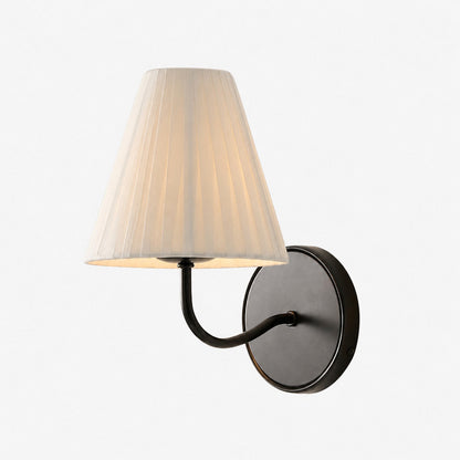 Fibura Zeitlose Wandleuchte mit Leinen Schirm - Minimalistisches Design für stilvolle Innenräume