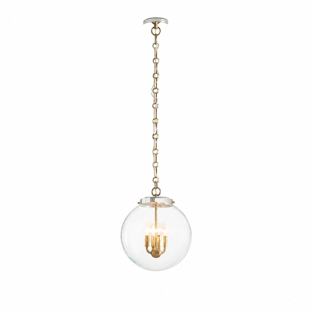 Sterling Minimalist Glass Pendant Collection - Vintage Brass Lighting Design
