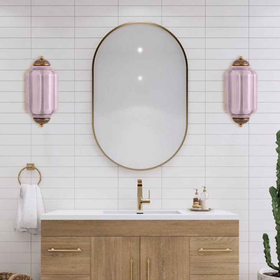 Eloise Unterputz Wandleuchte - Retro Wandleuchte Milchglas