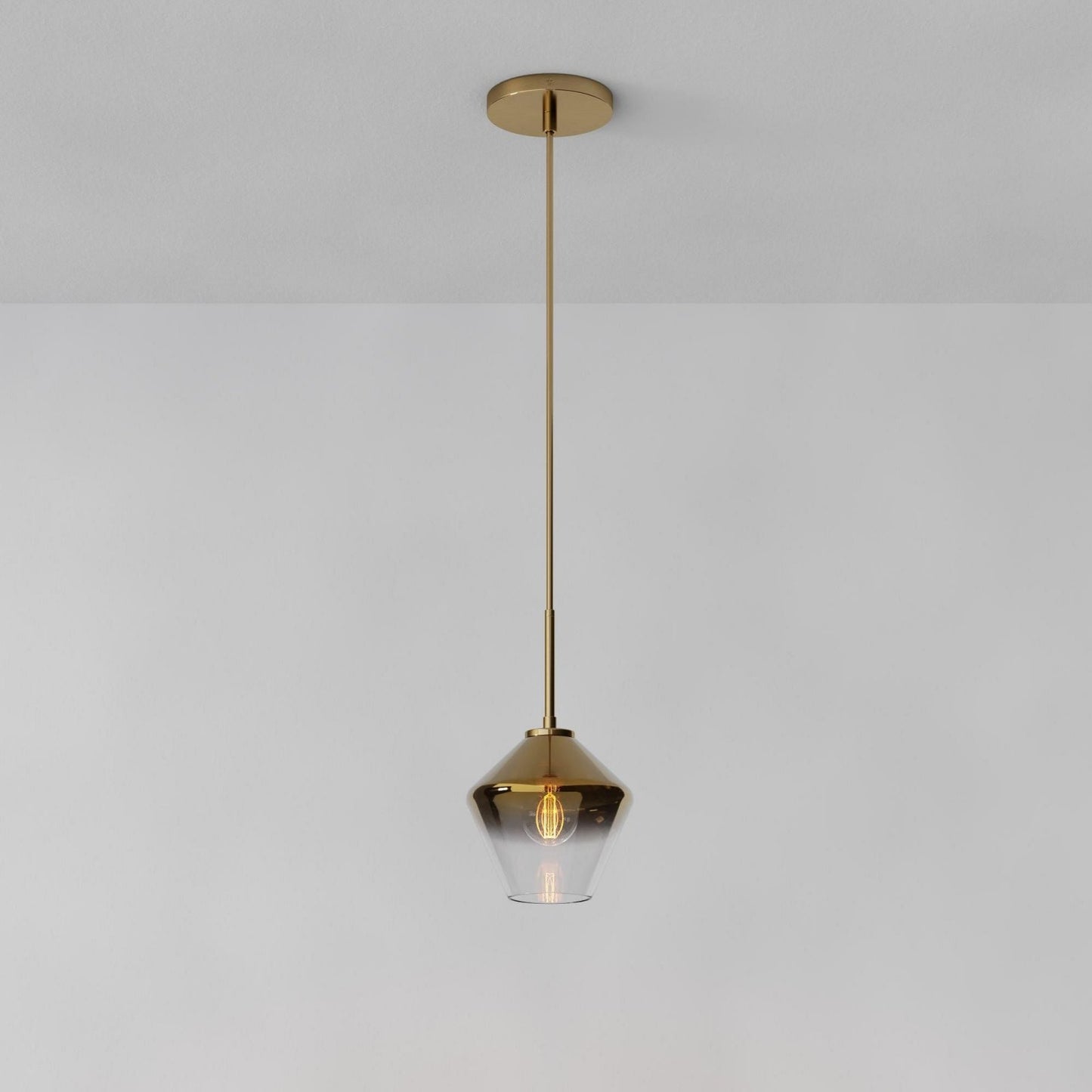 Merin Transparent Glass Sculpture Geometric Chandelier