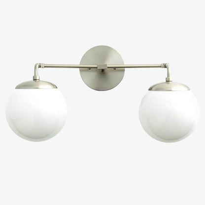 Glorica Glass Wall Sconce - Modern Vintage Vanity Light Fixture