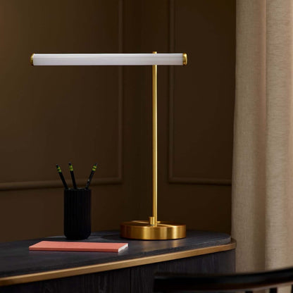 Voro Modern LED USB Table Lamp – Sleek Metal Desk or Bedside Lighting
