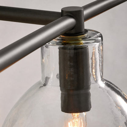 Glavira Doppel-Wandleuchte aus recyceltem Glas – Wandbeleuchtung aus Messing für den Innenbereich