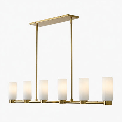 Rivora Kronleuchter aus geriffeltem Glas – Elegantes, geripptes, langlebiges Design