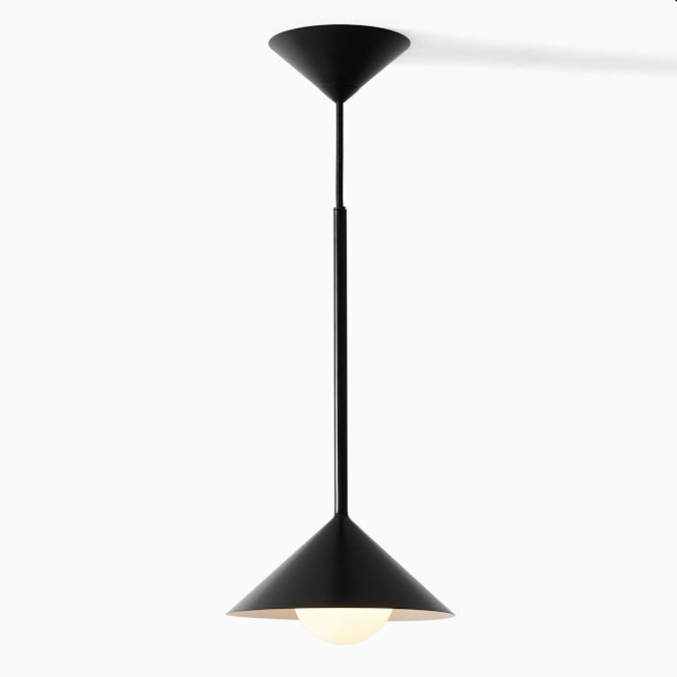 Brivana Adjustable Pendant – Mid-Century Cone Light for Kitchen & Dining