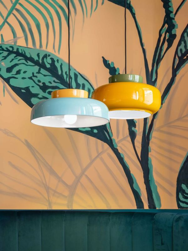 Maracana Keramik Glas Pendelleuchte Vintage Glas Macaron