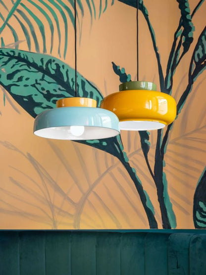 Maracana Keramik Glas Pendelleuchte Vintage Glas Macaron