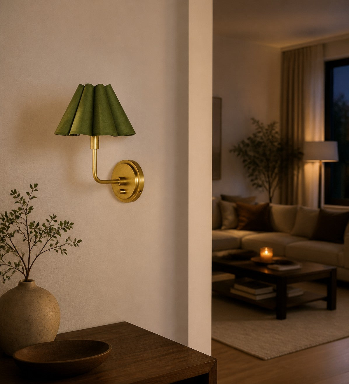 Capirise Muschelförmige Wandleuchte – Retro Elegantes Wandlicht für Schlafzimmer & Flur